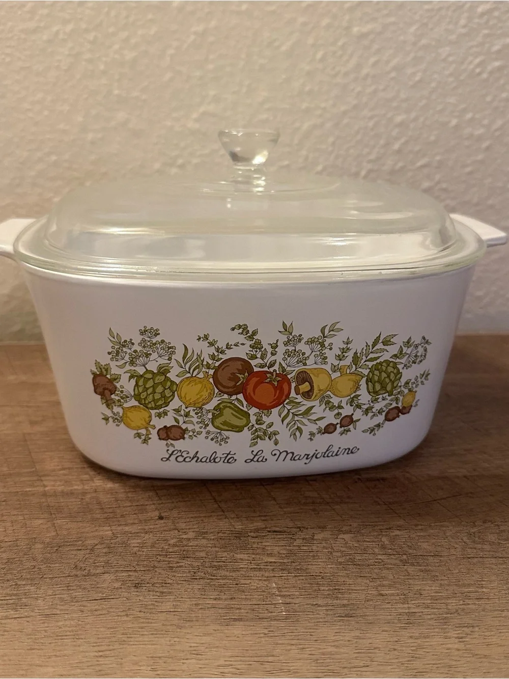 Vtg Corning Ware L’Echalote La Marjolaine Spice of Life 3 Quart Casserole Dish